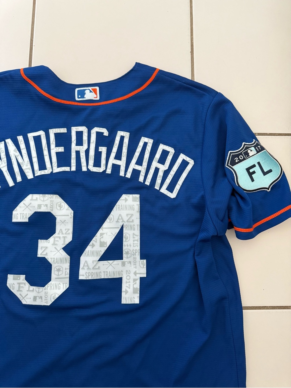 New York Mets 2017 Spring Training Baseball Jersey #34 Syndergaard - Picture 5 of 5